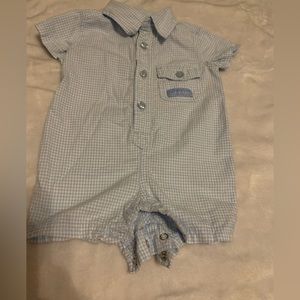 Calvin Klein Blue Gingham Shortall